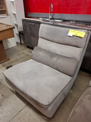 Poltrona Chateau d'Ax Tessuto Grigio