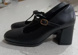 Zapatos de tacón negros mujer de