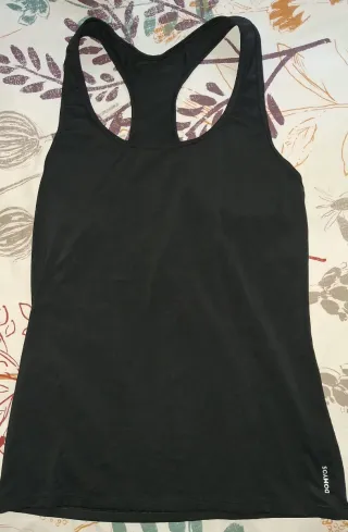 Camiseta tirantes Domyos negra