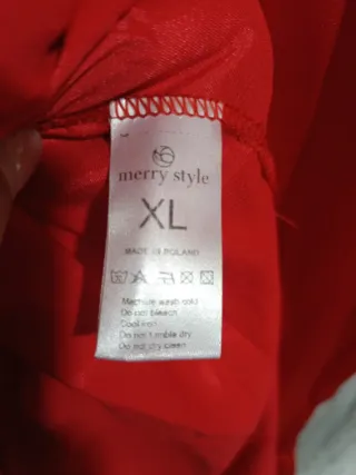 Kimono mujer rojo satinado