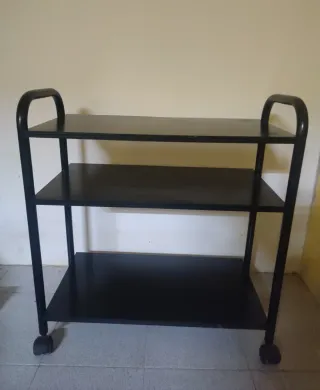 Carrito auxiliar 3 estantes con ruedas