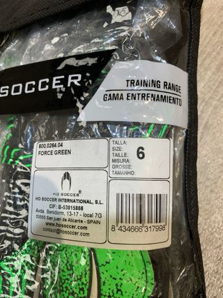 Guantes Portero Fútbol HO Soccer Talla 6