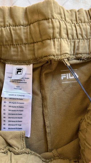 Pantalón Fila Verde Oliva Ancho