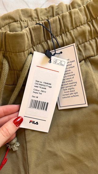 Pantalón Fila Verde Oliva Ancho