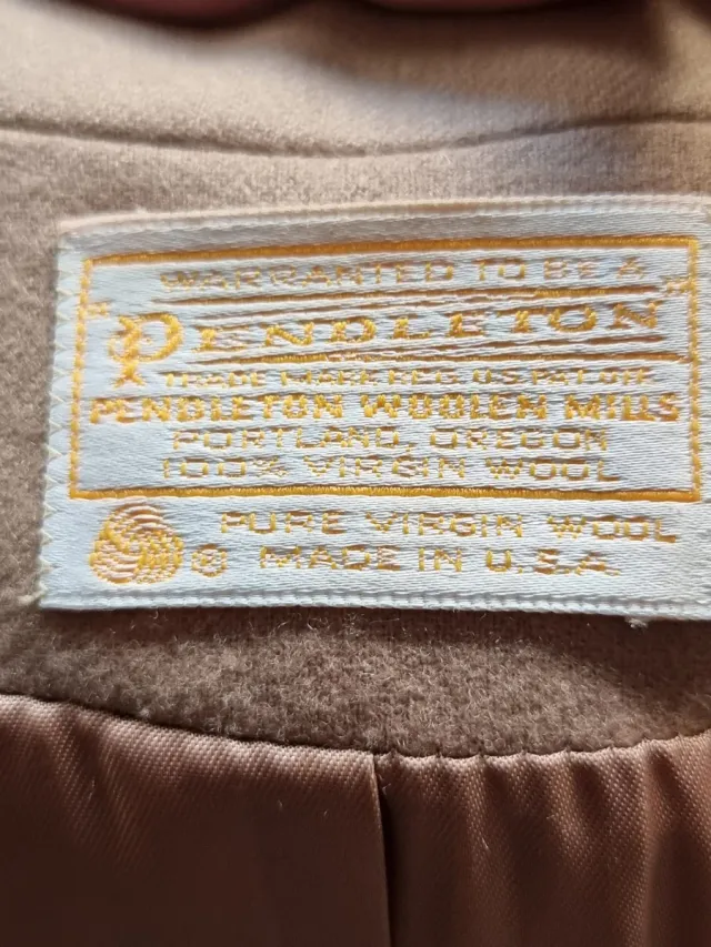 Chaqueta Pendleton Lana Marrón