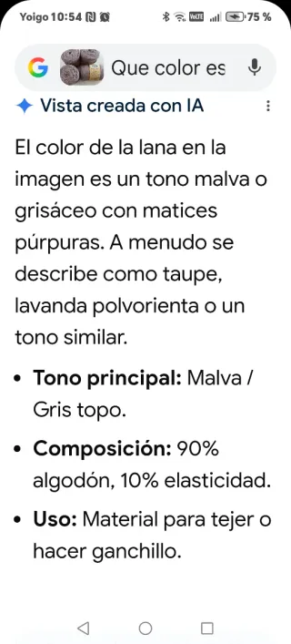 4 ovillos Trapillo malva gris topo