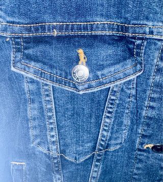 Chaqueta tejana Mango azul