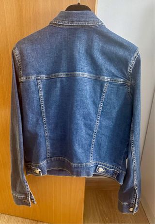 Chaqueta tejana Mango azul