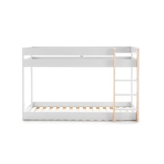 Litera 90x190 Blanco y Roble