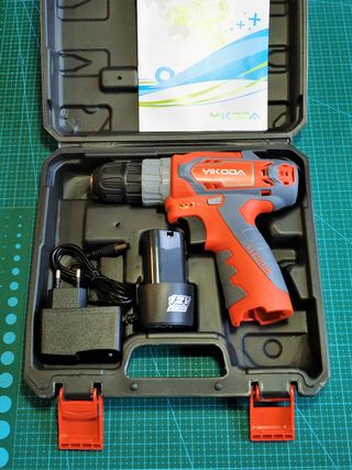 Taladro YIKODA 12v 28Nm+1 Batería+Maletín. NUEVO