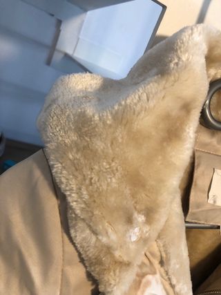 Abrigo beige forrado mouton NO ENVÍO