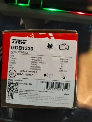 Pastillas Freno TRW GDB1330 ,Ford,Citroen,Skoda,..