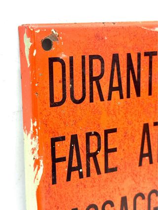 Targa industriale vintage – Avviso manovre – Lamiera verniciata