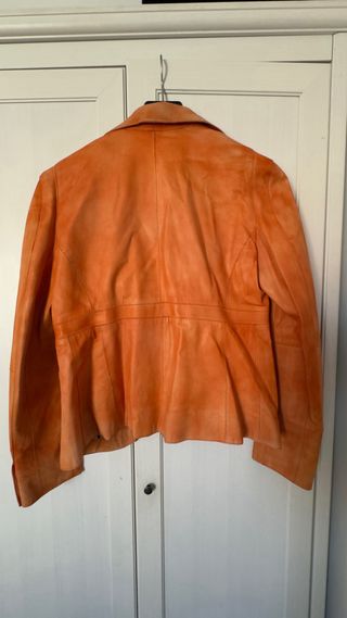 Chaqueta piel 100% TORRAS naranja