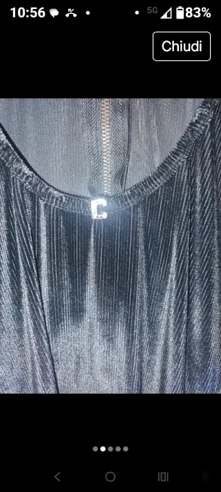 Tubino Coconuda velluto righe tg S