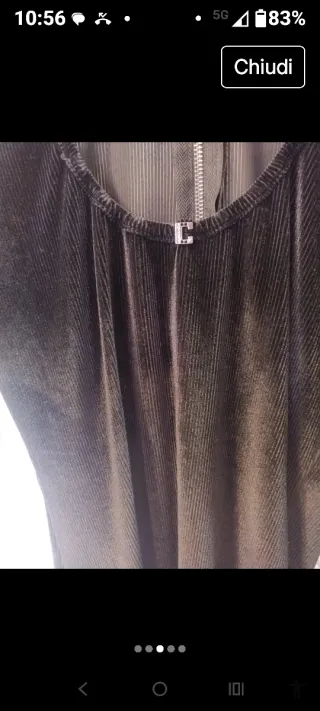 Tubino Coconuda velluto righe tg S