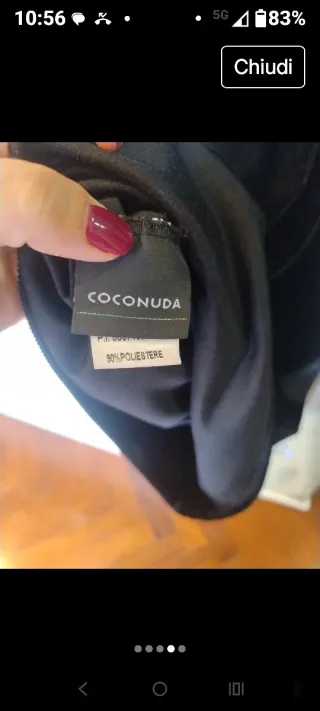 Tubino Coconuda velluto righe tg S