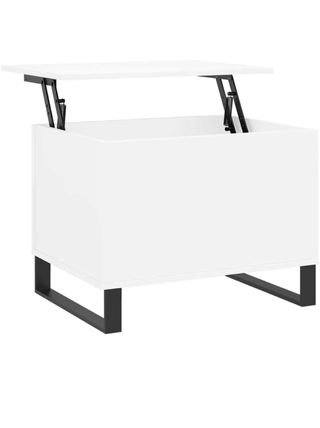 Mesa centro extensible blanca y negra