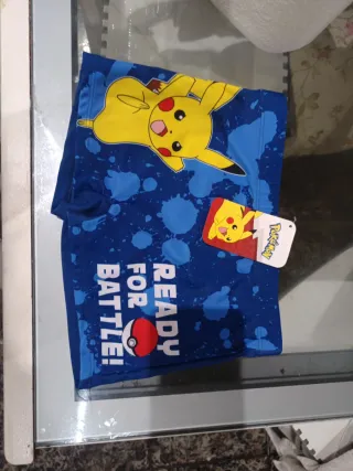 Bañador Infantil Pokemon Azul