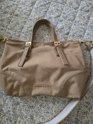 Bolso Bimba y Lola Beige y Dorado