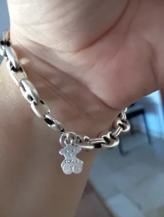 Pulsera Tous Oso Plata.