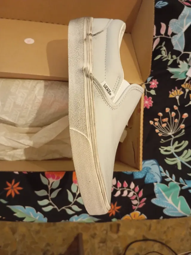 Vans Classic Slip-On Beige/Blanco Talla 38