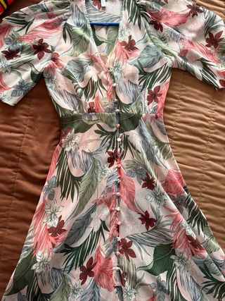 Vestido largo floral talla XS