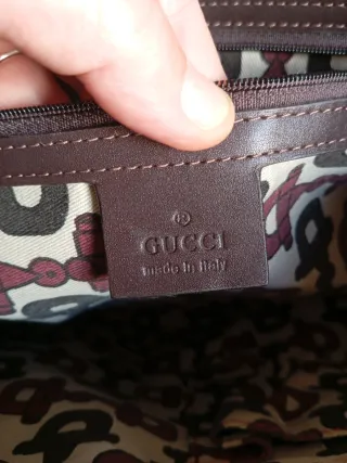 Bolso Gucci Piel Marrón Dorado