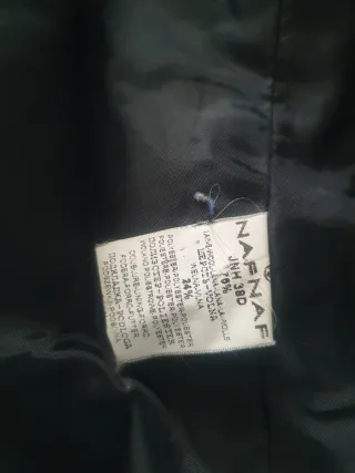 Abrigo Naf Naf azul y gris