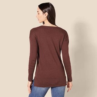 Jersey Túnica Ligero Manga Larga Cuello Pico L