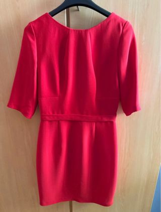 Vestido rojo lazo Silvia Navarro