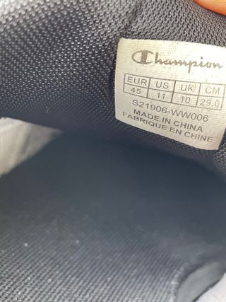 Zapatillas Champion Hombre Negras y Blancas