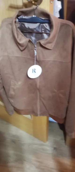 Cazadora ante marrón