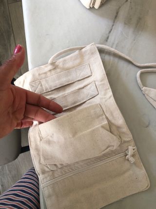 14 Porta joyas de tela beige Ideales para regalar