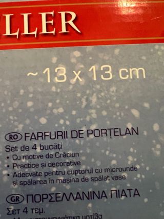 Platos pequeños de Navidad - Set de 4 J