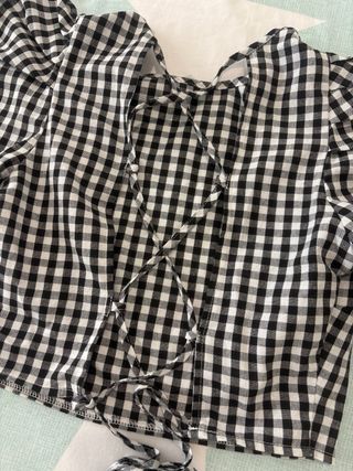 Camisa cuadros blanco y negro