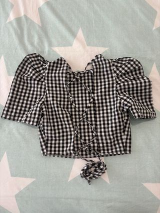 Camisa cuadros blanco y negro