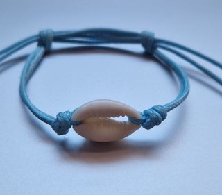 Pulsera concha azul