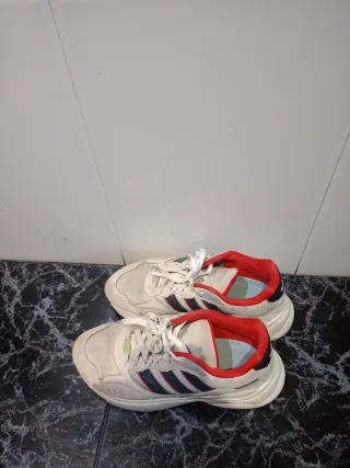 Zapatillas Adidas Hombre Blancas Rojas