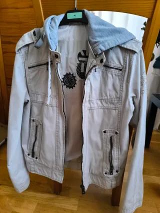 Cazadora vaquera beige hombre Talla M