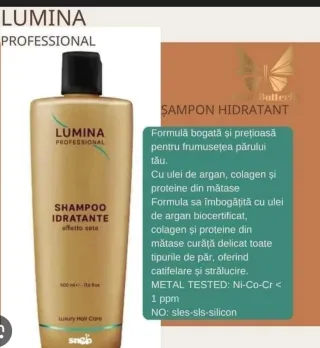 LUMINA PROFESSIONAL Shampoo Idratante Oro