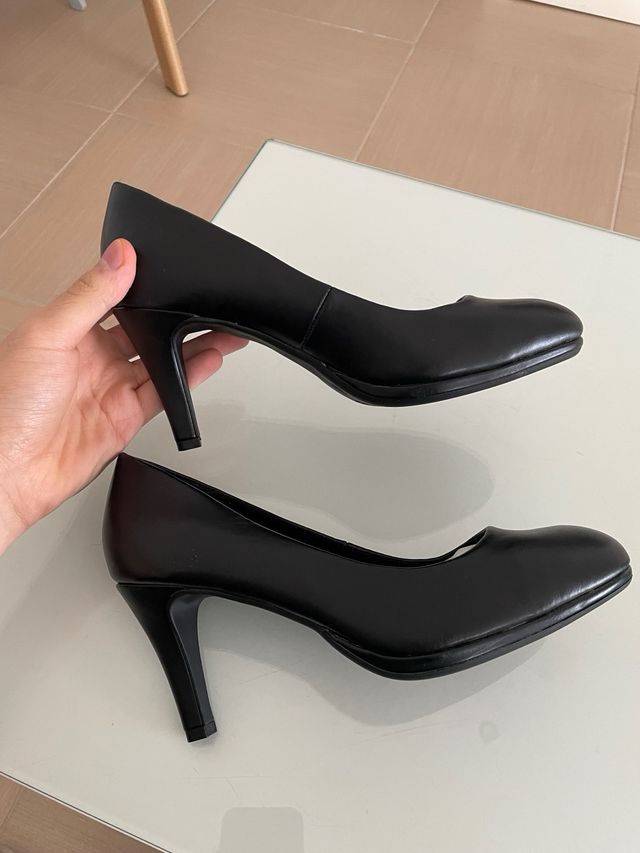 Zapatos de salón de piel negros Anna Field