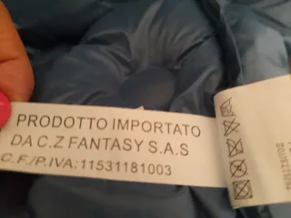 Piumino donna color avio