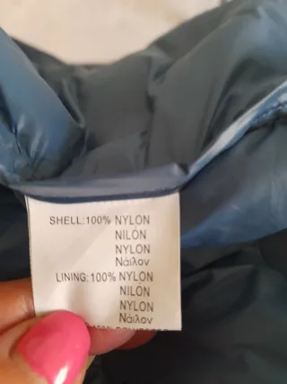 Piumino donna color avio