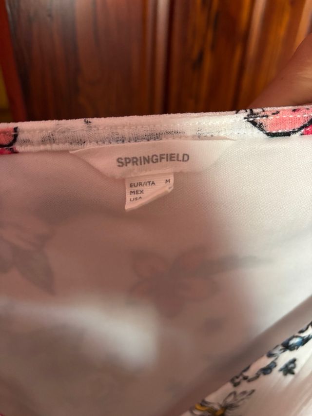 Vestido Springfield floral talla M