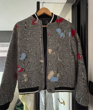 Chaqueta bomber tela mujer multicolor