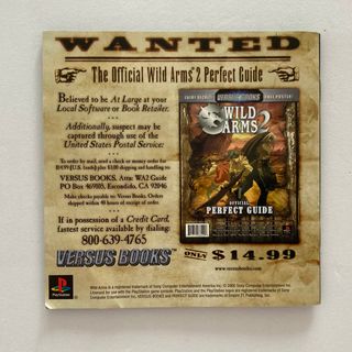 Wild Arms 2 PS1 NTSC-U/C, North American Version