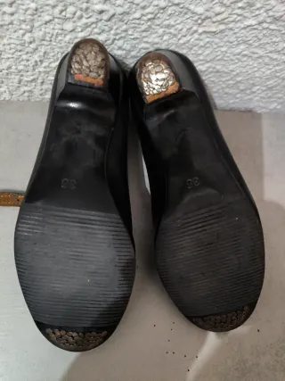 Zapatos de baile negros con tira