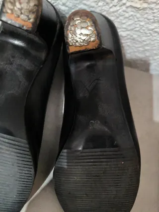 Zapatos de baile negros con tira