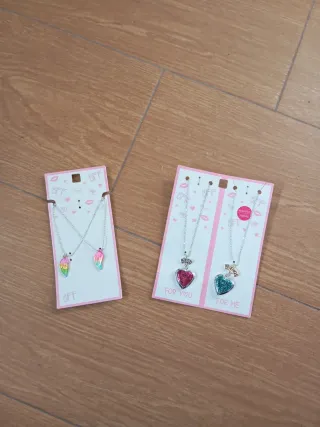 Pack 2 Collares Corazón y BFF